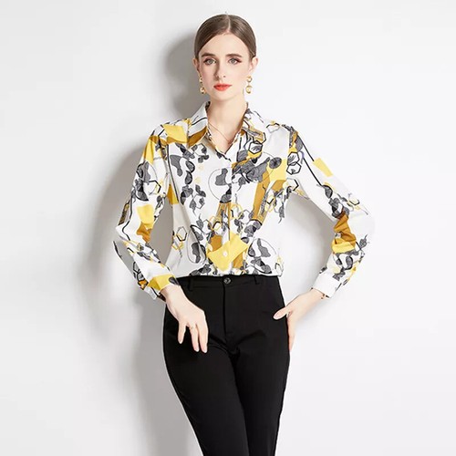 TRENDYOL Damen Bluse | Lange Ärmel, Schlankes Fit | Aus Polyester-Viskose-Elasthan
