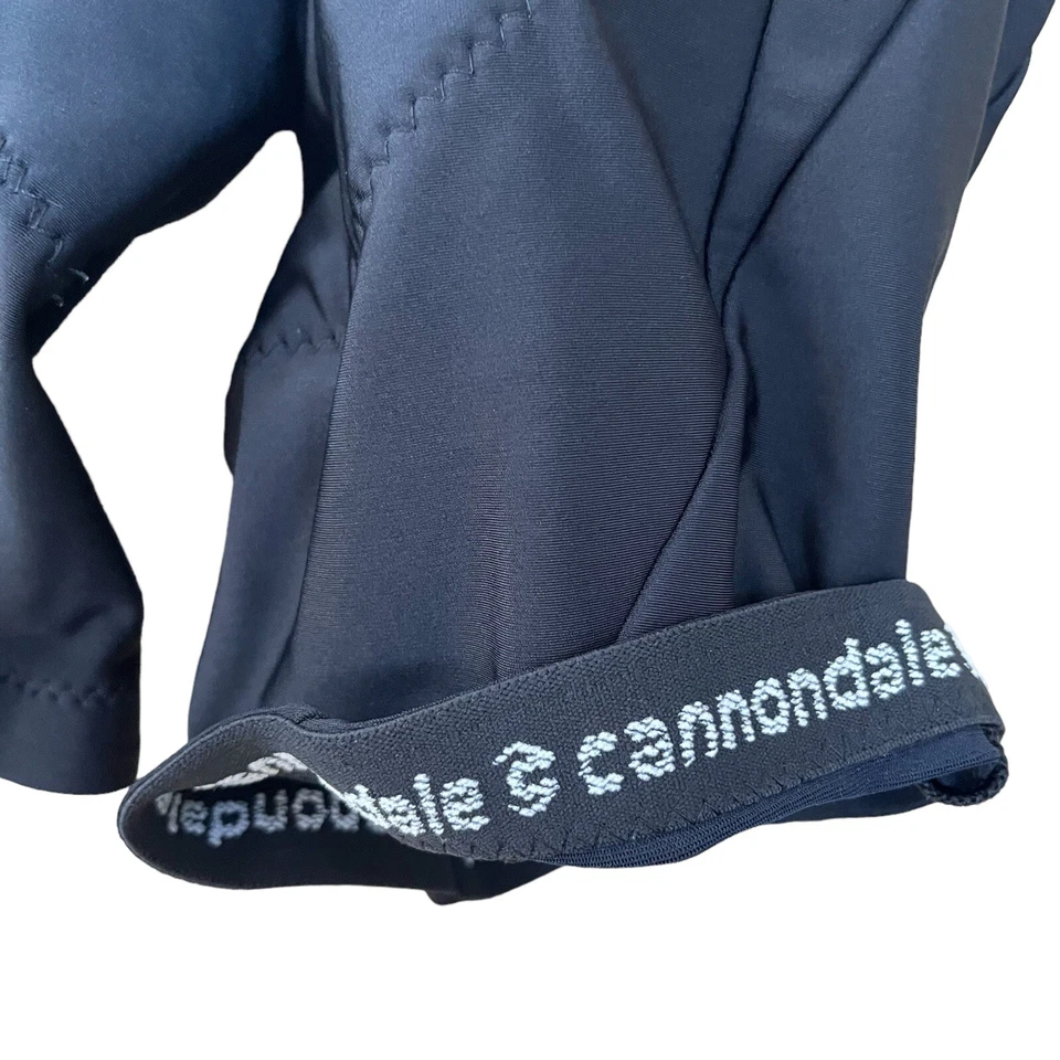 Pantalones Cortos de Ciclismo Cannondale Para Hombres Pequeños Negros Acolchados Compresión Bicicleta Atletismo Foto 4 de 4
