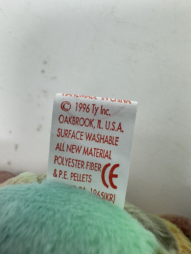 Ty Beanie Baby: Peace Bear 1996 - Multicolor errors and stamp - Picture 8 of 9