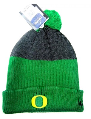 Nike Oregon Ducks Sideline Beanie College Football Portland Knit Hat Cap | eBay