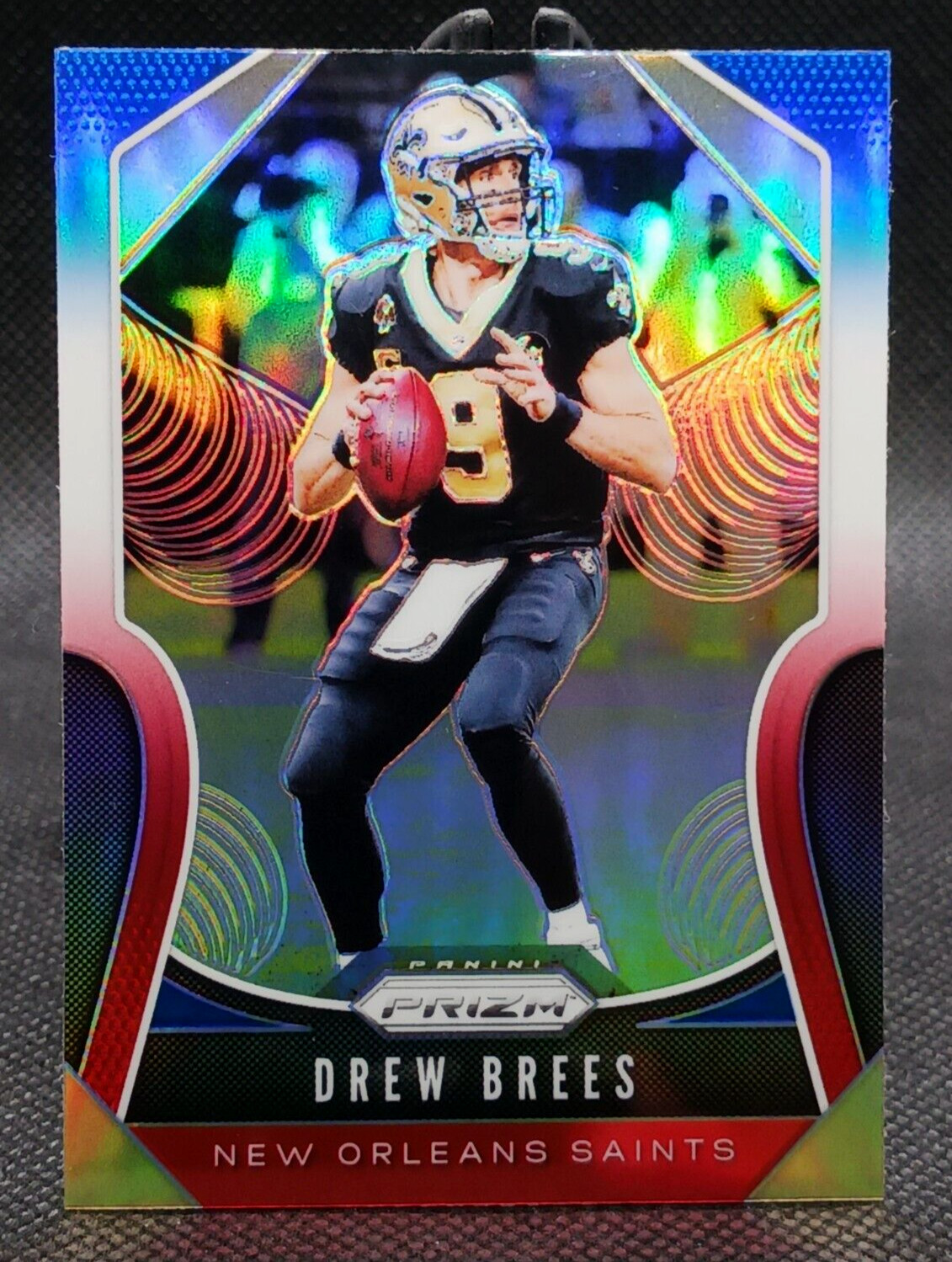 2019 Prizm RWB Refractor - Drew Brees #186 New Orleans Saints
