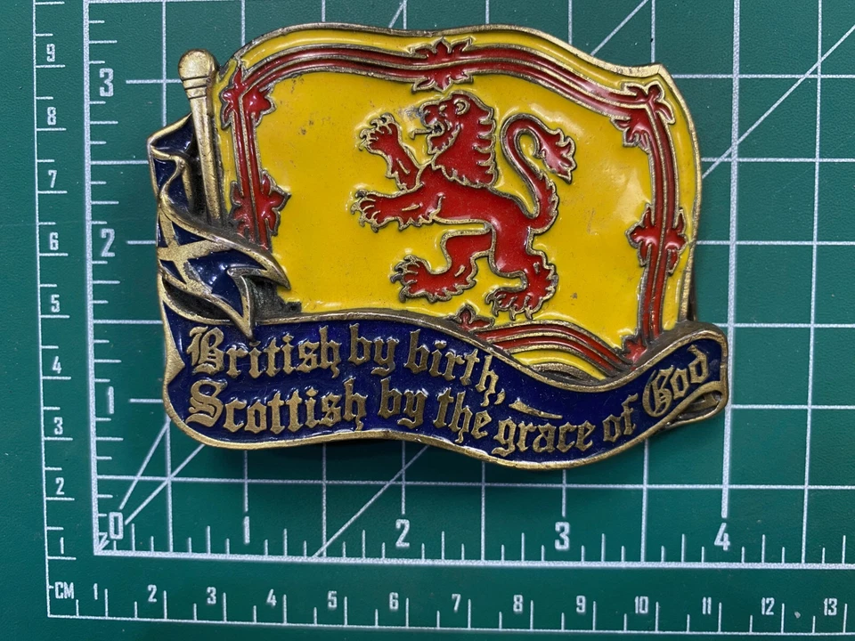 Fivela de cinto britânica por nascimento, escocesa pela graça de Deus - Imagem 2 de 4