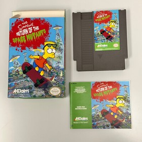 NES THE SIMPSONS RETURN OF THE SPACE MUTANTS COMPLETE IN BOX
