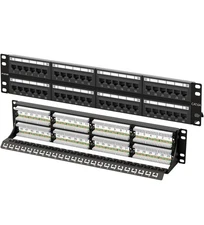 48-Port Ethernet Patch Panel:  Cat6a (Supports 10 GBPs) - brand new in box