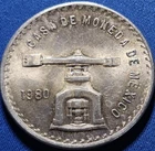A Vintage Gem Uncirculated 1980 Casa De Moneda Mexico 1oz Onza Plata Pura Coin