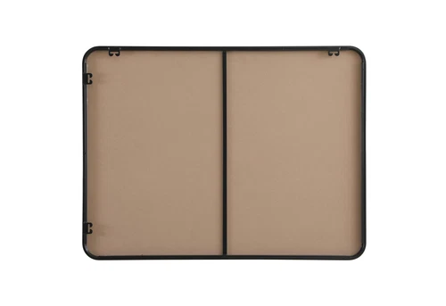 Elegant Decor Contour Metal Rectangle Mirror 30X40" Black - Picture 11 of 11