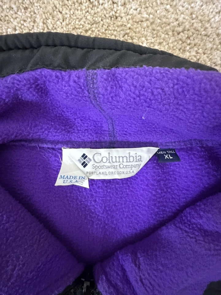 Chaqueta Columbia De Colección Para Hombre X Grande Polar Cremallera Completa Exterior EE. UU. 90s Foto 4 de 4