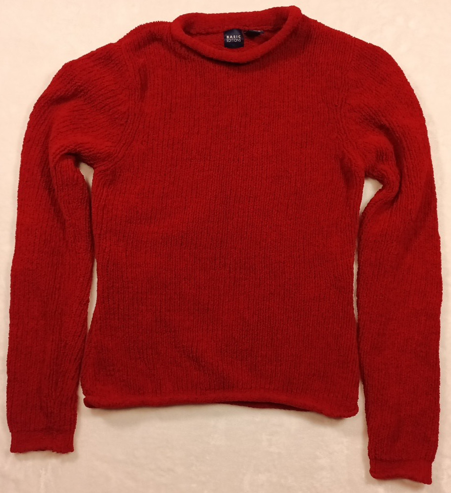 Basic Editions soft knit pull over sweater womens… - image 2