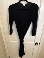 Diane von Furstenberg Women's Black Classic Wrap Dress