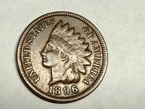 1896 strong VF INDIAN HEAD U.S. Cent. #q1