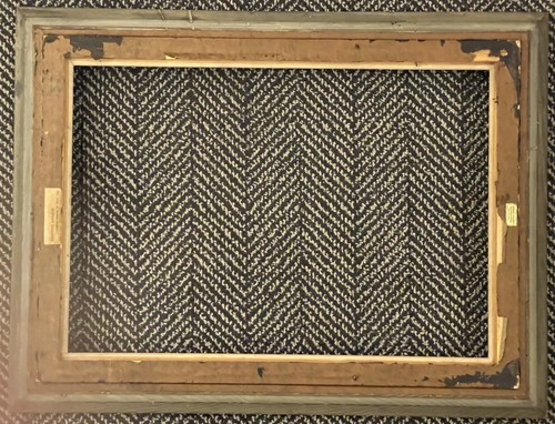 VINTAGE FITs 16”x23” CAPE ANN STYLE ARTS & CRAFTS OXIDIZED GOLD PICTURE FRAME+ - Picture 7 of 8