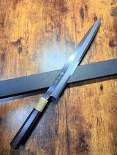 Nomura Shotaro Japanese Yanagiba Sashimi Knife 335mm White Steel Rosewood New