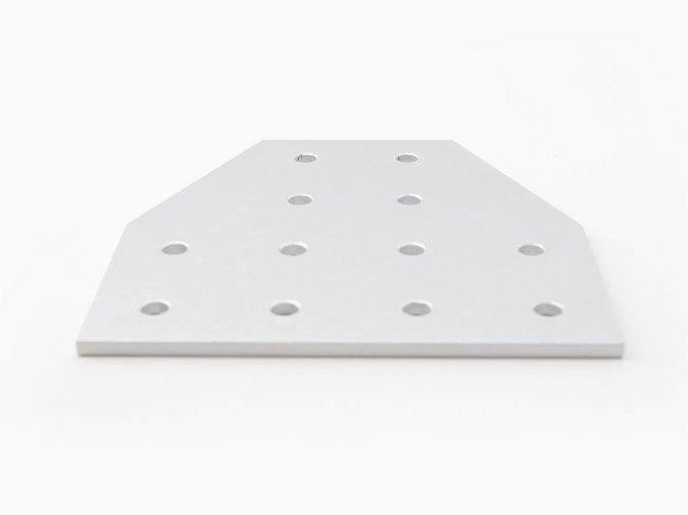 12 Hole | Tee Flat Joining Plate | 10 Series  Compatible w/ 80/20 4125
