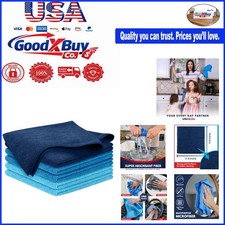 Microfiber Cleaning Cloths Pack of 6 Ultra-Absorbent, Durable for Streak-Free...