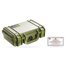 Pelican 1170 Case With Foam Green 
