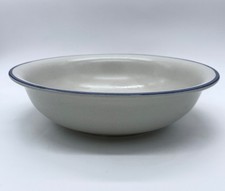Pfaltzgraff Yorktowne Stoneware Bowl Vintage Blue Trim 12" in dia.