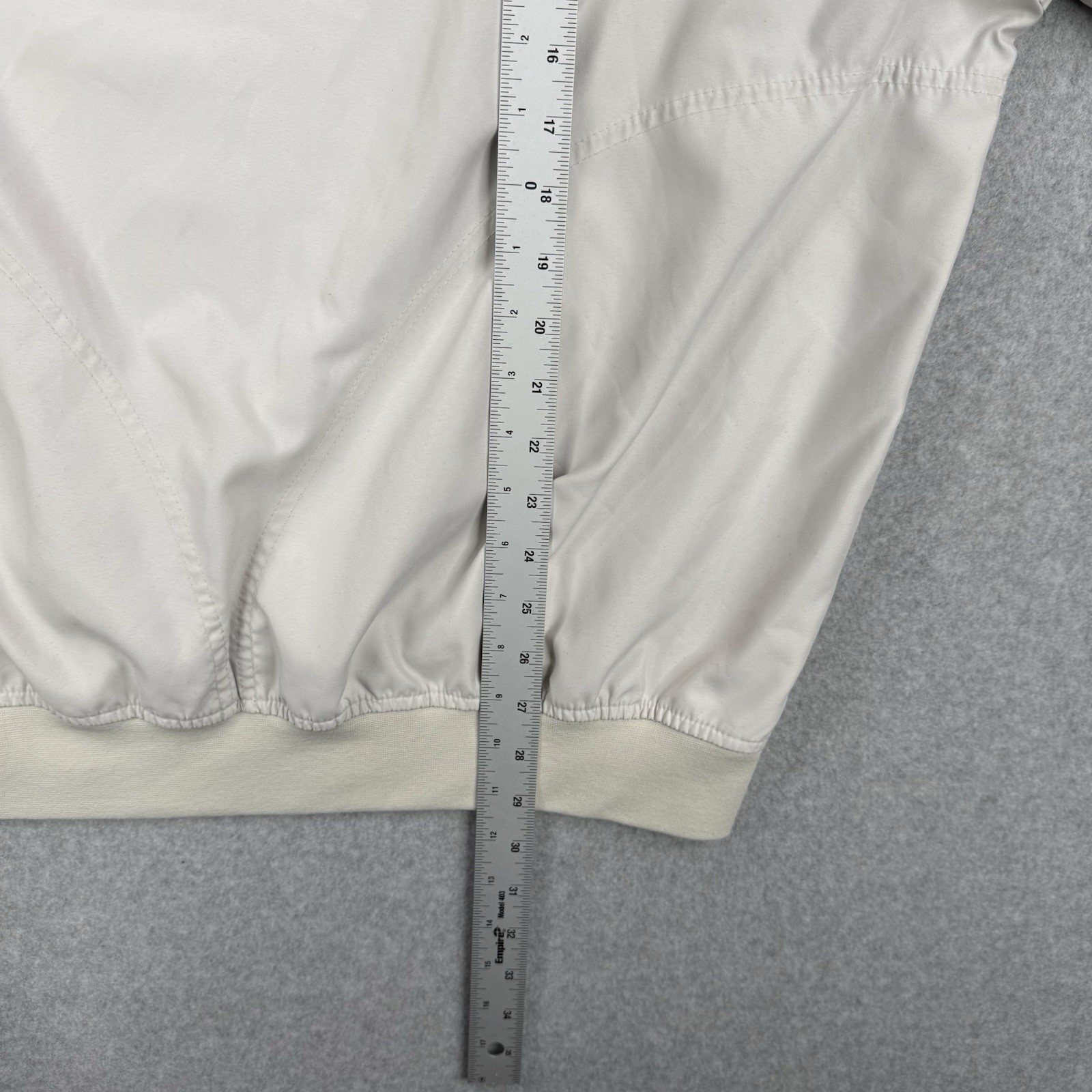 Zero Restriction Jacket Mens XL Ivory 1/4 Button Windbreaker Heritage Club Golf