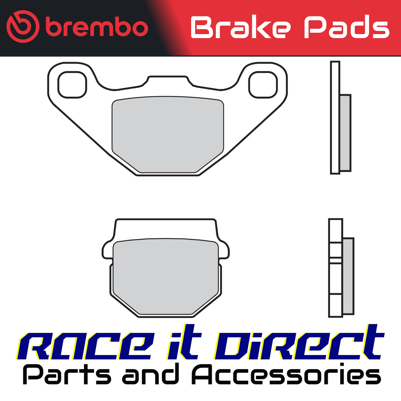 Brake Pads for SUZUKI RM 80 X 1996-2000 Rear OG Street Brembo - Image 7