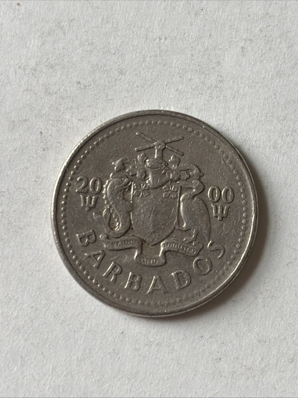 2000 Barbados Coin-25 Cents-Circulated
