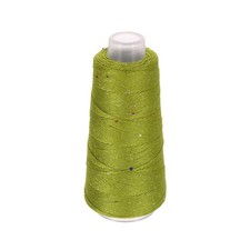 Cotton Silk Yarn Cotton Silk Blend Sparkly Yarn with Sequins, 50g Light Green 