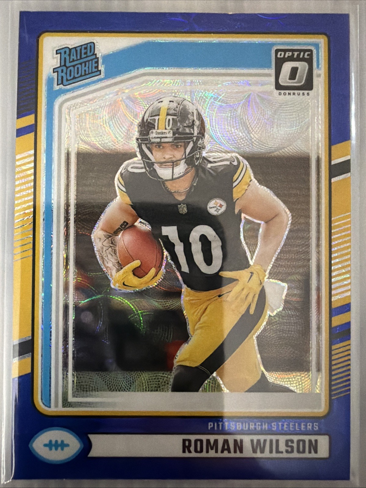 2024 Panini Donruss Optic - Rated Rookie Roman Wilson #285 Blue Scope