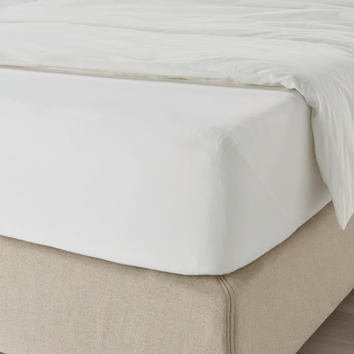 Ikea DVALA Fitted Sheet Double Soft Breathable Available in Multiple Colours - Picture 3 of 33