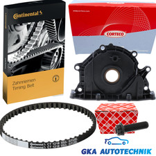 CONTI Zahnriemen Ölpumpe +Schraube + Corteco Wellendichtring für VAG 1.6/2.0 TDI