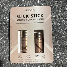 Nexxus Slick Stick Styling Aid Hair Wax Strong Hold 2.33 Oz Each - 2 Pack