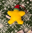 Vintage 90's Carl's Jr Caroler Christmas Tree Plush Holiday Star Ornament 1990s — photo 2