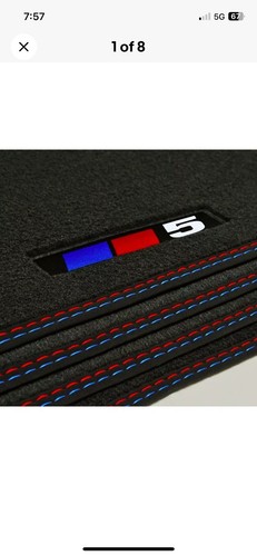 For BMW 5-Series Car Mats - xDrive / AWD F10/F11 2011–2016 OEM quality Velour