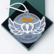 Angel Baby Memorial Hanging Ornament, Carried For A for a Moment 
