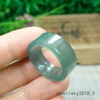Certified Icy Green 100% Natural A jadeite Jade Ring 指环 戒指 USA.8.5#