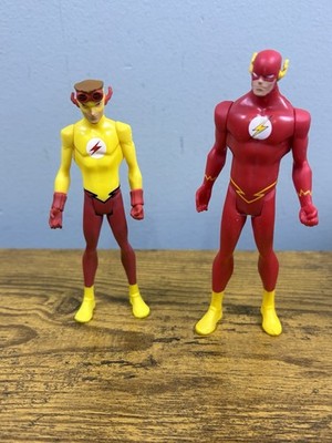 2011 DC Universe Young Justice The Flash & Kid Flash Figures Loose 4  Speedsters