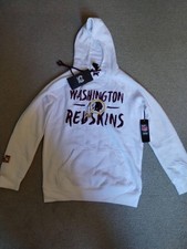 WASHINGTON REDSKINS NFL WHITE HOODIE ADULT SMALL NWT