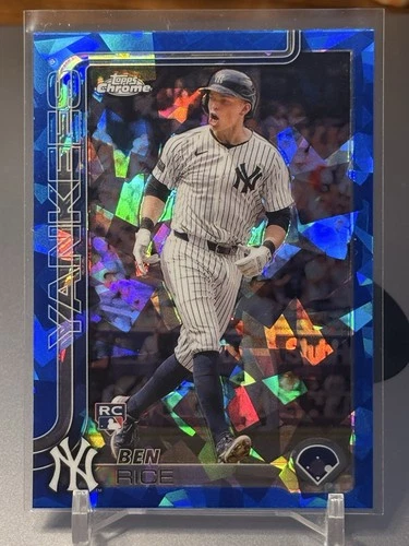 2025 Topps Chrome Sapphire Edition BEN RICE #139 RC Rookie New York Yankees