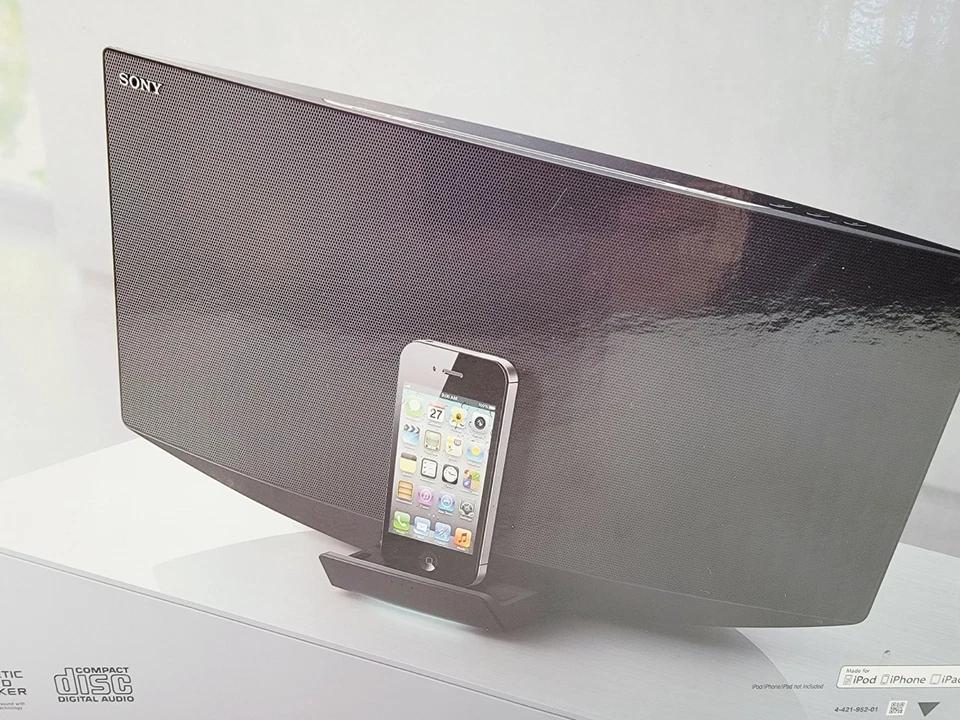 SONY CMT-V50iP Micro Hi-Fi Componet Sytem for iPod iPad iPhone AM/FM CD Playback - Image 3 of 4