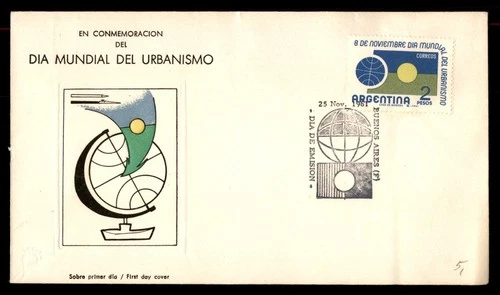 Mayfairstamps Argentina FDC 1961 World Urbanism Day Earth First Day Cover aax_46