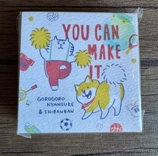 MIND WAVE Gorogoro Nyansuke & Shibanban Corgi/Cat Sticky Note Pad - From Japan