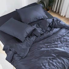 DOZ Sheet Set, 100 Viscose derived from Full - 3 Piece NO Top Sheet Sapphire