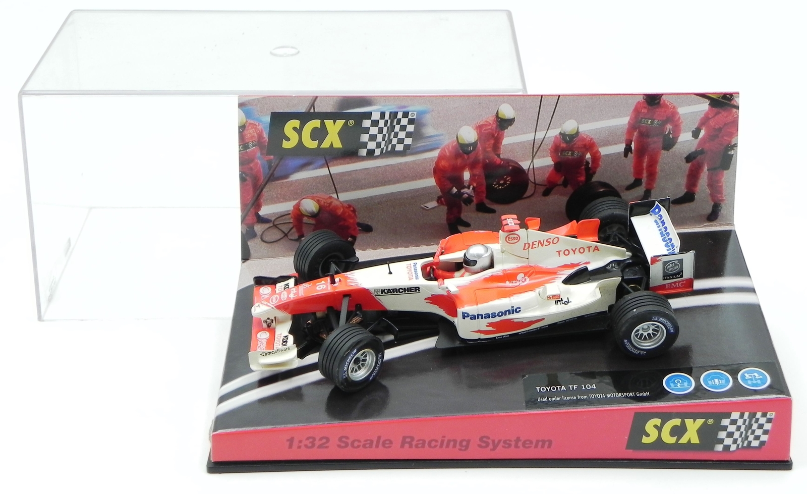 SCX Toyota TF 104 F1 Da Matta Interlagos ref. 61740 slot car...