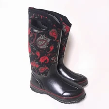 Bogs Classic Paisley Rain Boots Women's Size 7 Waterproof Fully Lined Insulated