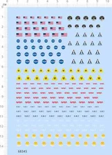 Decals NASA for model kits 68345 US Flags Insignias Markings Water Slide Decal