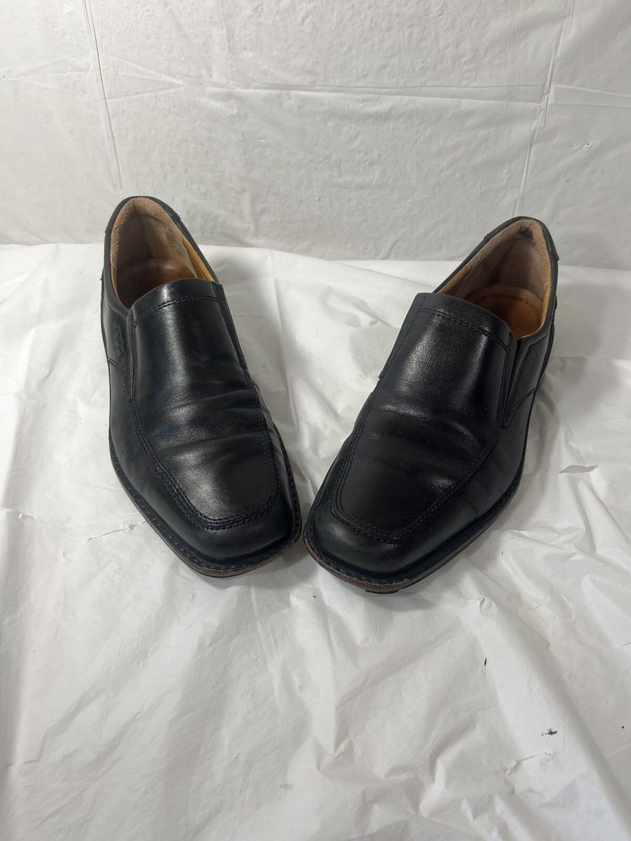 Ecco Seattle Mens Black Leather Slip On Loafers Dress Shoes Size 42 EU 8-8.5 US ECCO Seattle Slip On Loafers Black Leather size US 8 Eu 42  main image 2