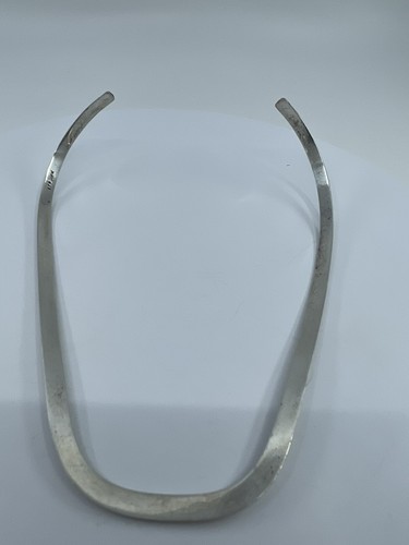 Vintage MCM 925 Sterling Silver Collar Onyx Square Necklace Signed Mexico - Picture 17 of 19