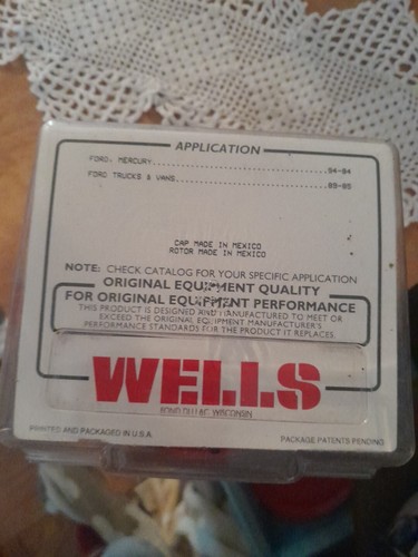 Wells F2113 Distributor Cap and Rotor Kit, (New Old Stock) - Picture 4 of 4