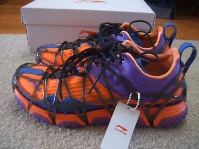 Size 11- Li-Ning Mix Ace 'New Frontier - Orange Purple' Shoes Please Read