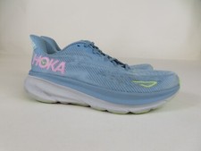 Hoka One One Clifton 9 Womens 9.5 Shoes Blue Sneaker 1127896 DNK Running Gym