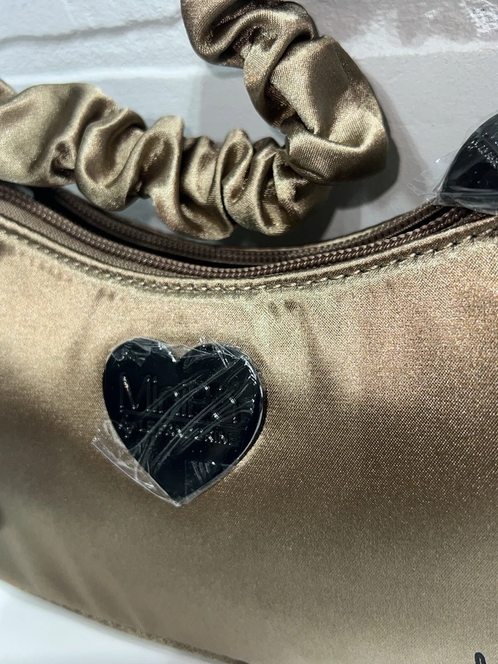 Novo com etiquetas! MiniPa por LE PANDORINE Bolsa Pequena de Bronze Dourada - Imagem 3 de 4