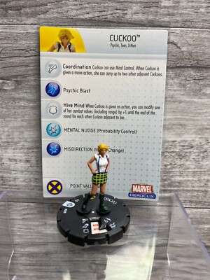 Marvel Heroclix Mutations & Monsters Cuckoo #009 White Figure w