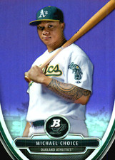 2013 Bowman Platinum Chrome Prospects Purple Refractors RC BPCP71 Michael Choice